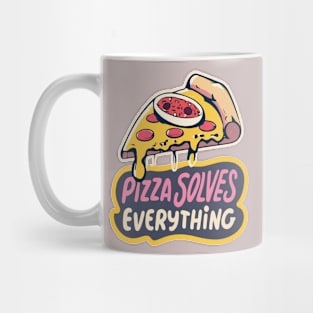 Pizza solves everything Mug